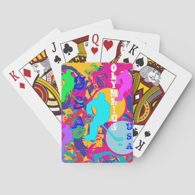 OLYMPIC HOCKEY PLAYING CARDS (Back)