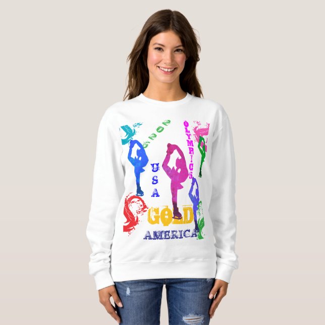 OLYMPIC ICE SKATING SWEATSHIRT (Front Full)