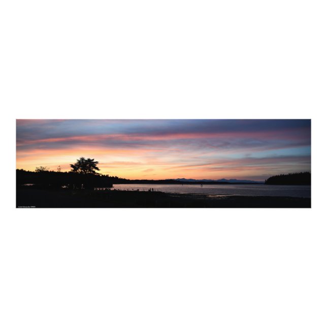 Olympic Mountains from Swantown, Olympia, WA Photo Print (Front)