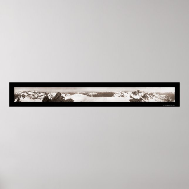 Olympic Mountains WA Photo 1907 Poster (Front)