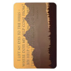 olympic mountains with psalm 121:1-2 magnet