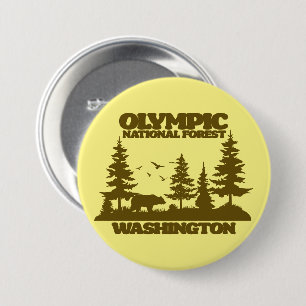 Olympic National Forest 7.5 Cm Round Badge