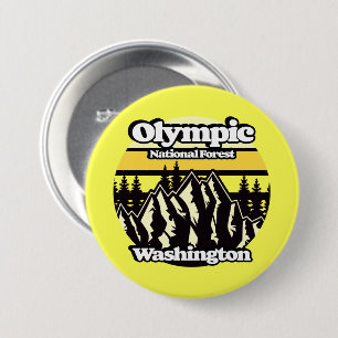 Olympic National Forest, Washington 7.5 Cm Round Badge