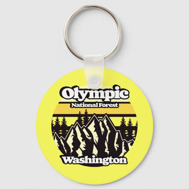 Olympic National Forest, Washington Key Ring (Front)