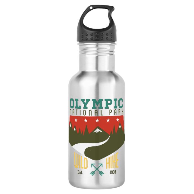Olympic National Park 532 Ml Water Bottle (Front)