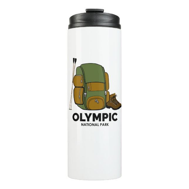 Olympic National Park Backpack Thermal Tumbler (Front)