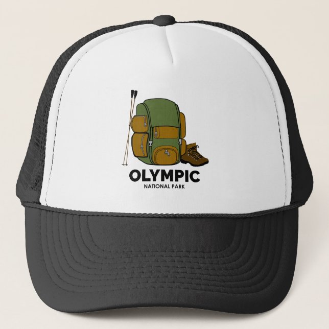 Olympic National Park Backpack Trucker Hat (Front)