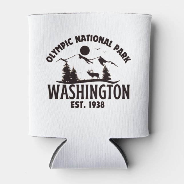 Olympic National Park  Can Cooler (Front)