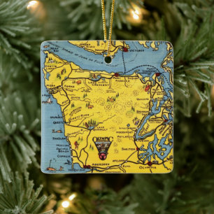 Olympic National Park Ceramic Ornament