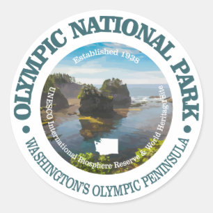 Olympic National Park Classic Round Sticker