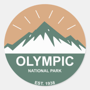 Olympic National Park Classic Round Sticker