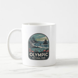 Olympic National Park Coastal Badge Coffee Mug