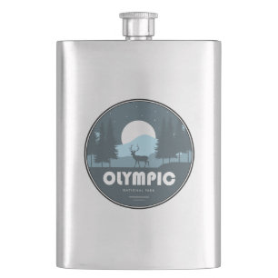 Olympic National Park Deer Hip Flask