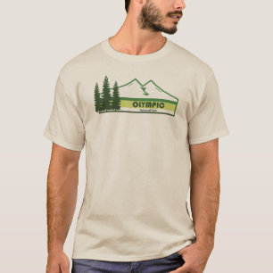 Olympic National Park Green Stripes T-Shirt