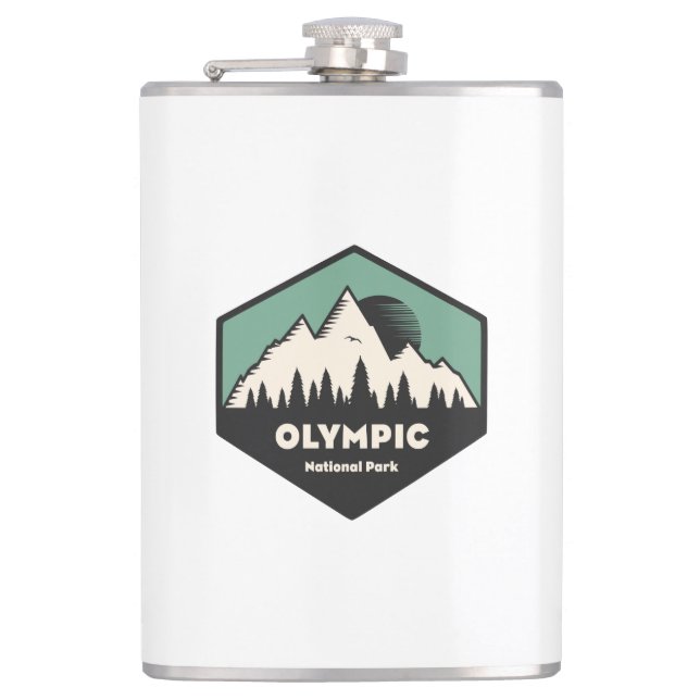 Olympic National Park Hip Flask (Front)
