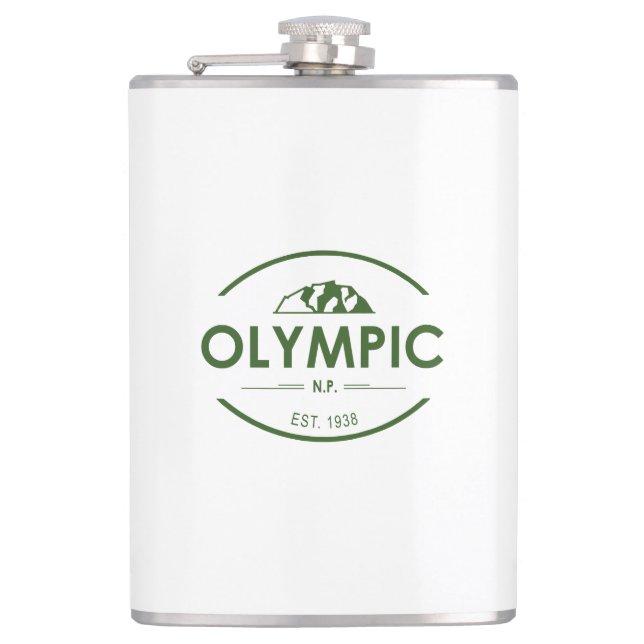Olympic National Park Hip Flask (Front)