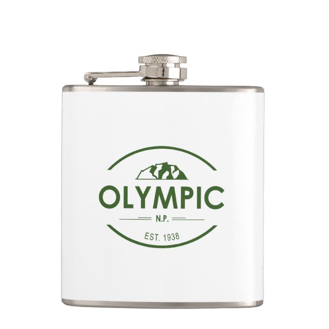 Olympic National Park Hip Flask (Front)