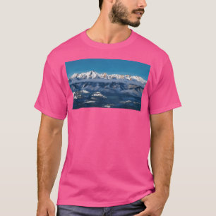 Olympic National Park In Winter (Oil Painting) Lon T-Shirt