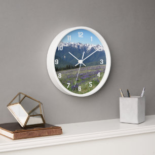Olympic National Park Landscape Wall Clock