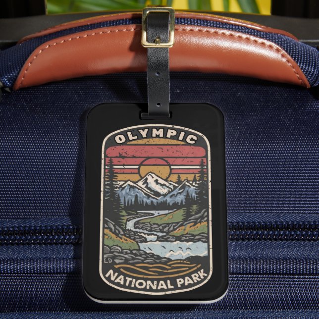 Olympic National Park Luggage Tag (Front Insitu 2)
