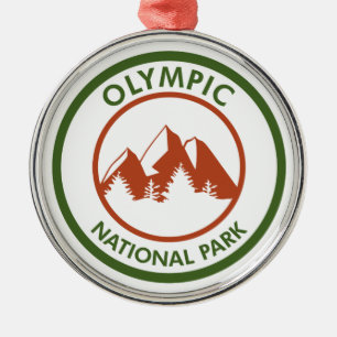 Olympic National Park Metal Tree Decoration