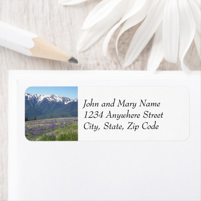 Olympic National Park Mountains Return Address (Insitu)