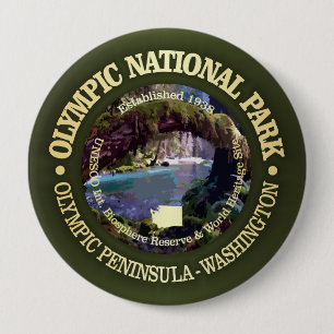 Olympic National Park (NP2) 10 Cm Round Badge