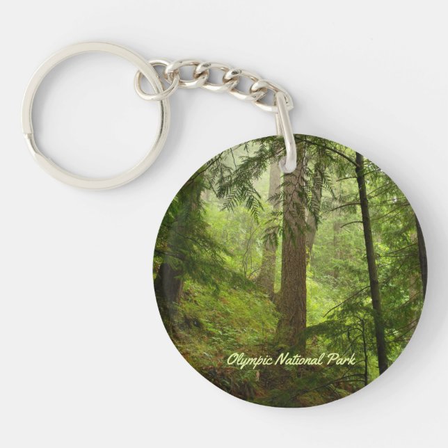Olympic National Park Rainforest Photo Key Ring (Front)