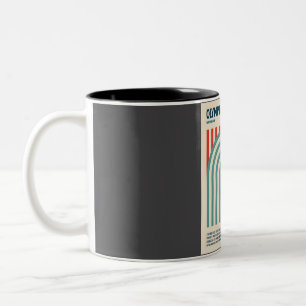Olympic National Park Retro Travel Art Two-Tone Coffee Mug