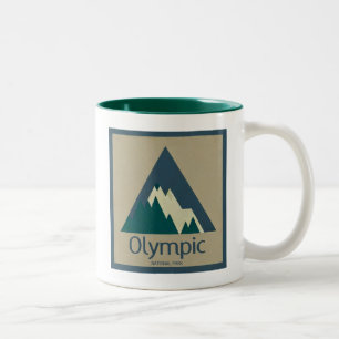 Olympic National Park Rustic Two-Tone Coffee Mug