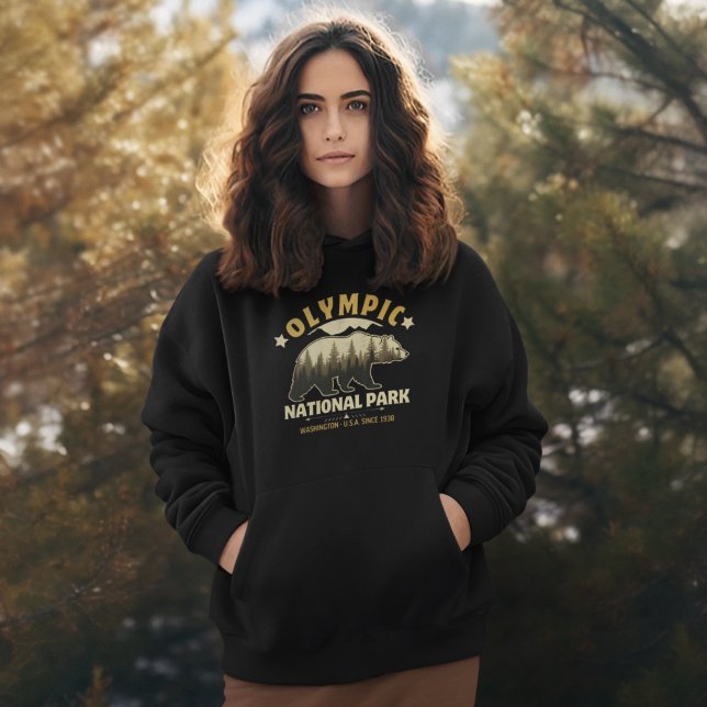 Olympic National Park’s Rustic Forest Scene Hoodie (Creator Uploaded)