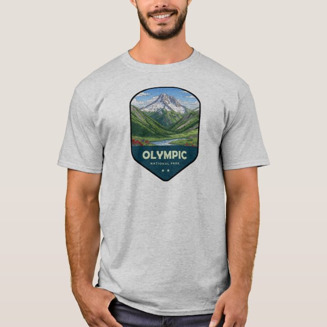 Olympic National Park Shield T-Shirt (Front)