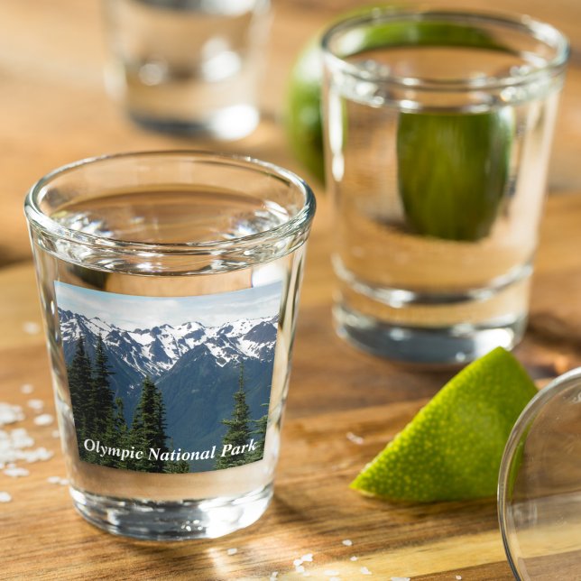 Olympic National Park Travel Photo Shot Glass (In Situ)