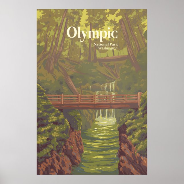 Olympic National Park Travel Poster (Front)