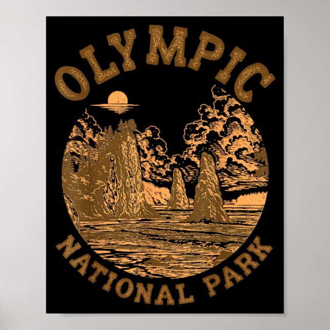 Olympic National Park Travelling Nature Lover Poster (Front)