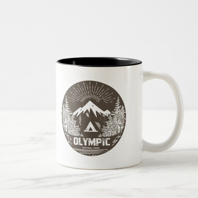 Olympic National Park Two-Tone Coffee Mug (Right)