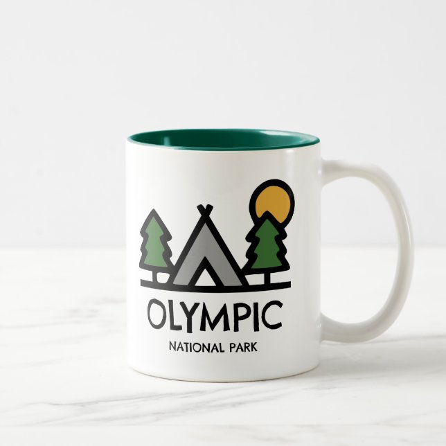 Olympic National Park Two-Tone Coffee Mug (Right)