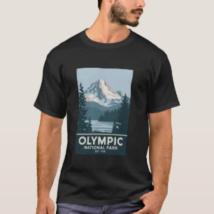 Olympic National Park Vintage Camping Hiking Men W T-Shirt