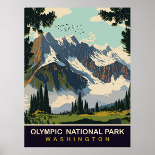 Olympic National Park, WA, Travel  Poster