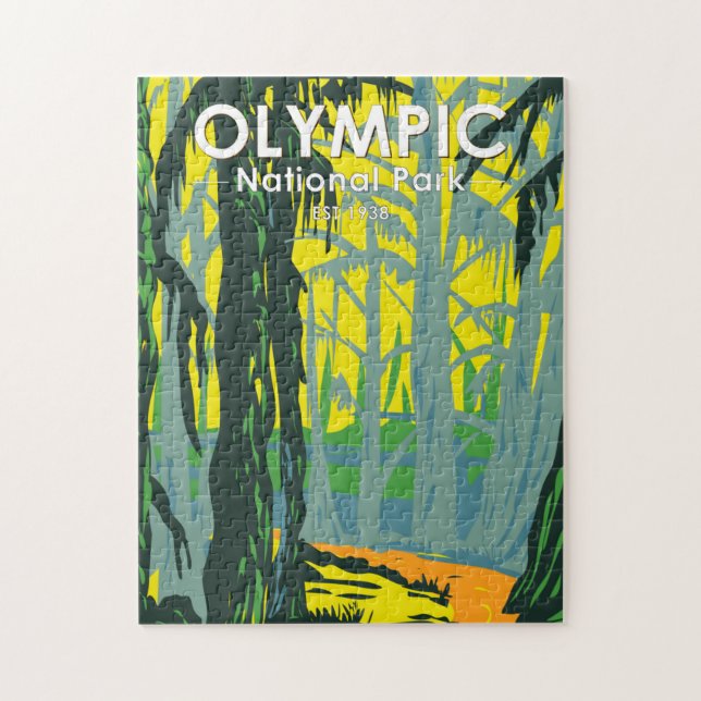 Olympic National Park Washington Hoh Rainforest  Jigsaw Puzzle (Vertical)