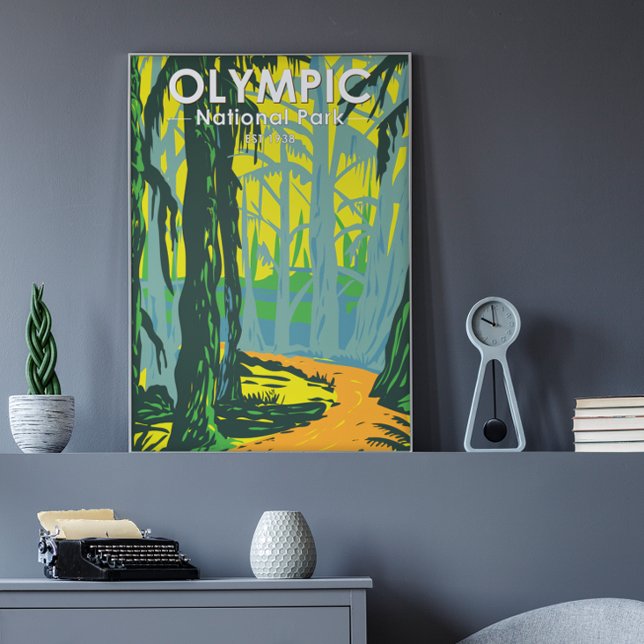 Olympic National Park Washington Hoh Rainforest Poster (Creator Uploaded)