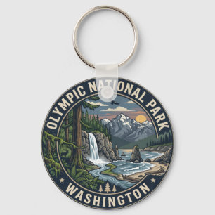 Olympic National Park Washington Key Ring Vintag