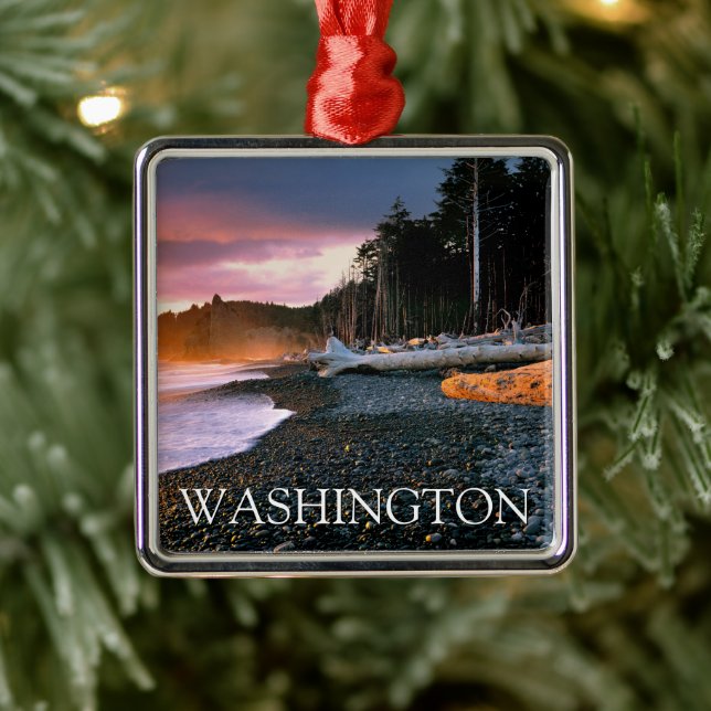 Olympic National Park | Washington State Metal Tree Decoration (Tree)