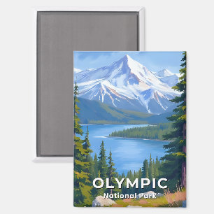 Olympic National Park   Washington Travel Painting Magnet