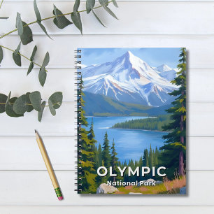 Olympic National Park Washington Travel Painting Notebook