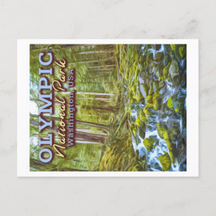 OLYMPIC NATIONAL PARK - WASHINGTON UNITED STATES POSTCARD