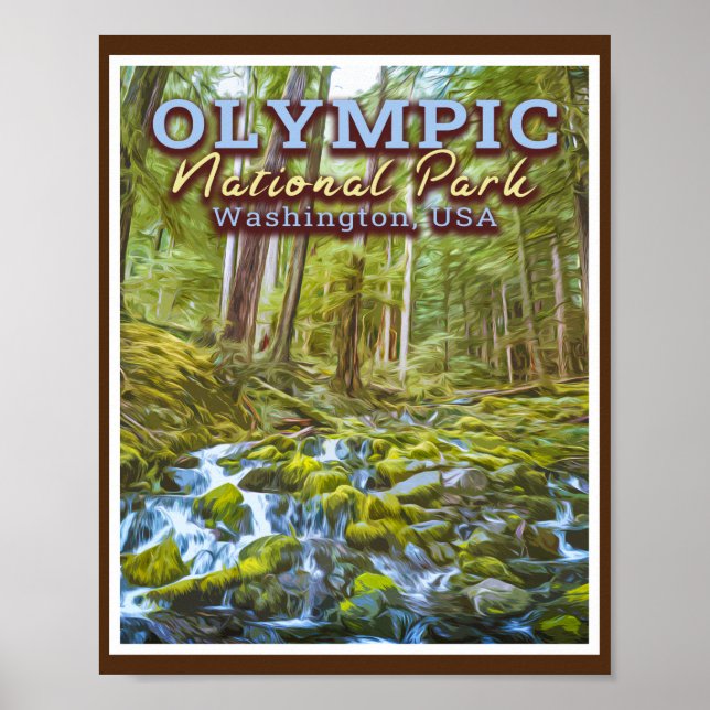 OLYMPIC NATIONAL PARK - WASHINGTON UNITED STATES POSTER (Front)