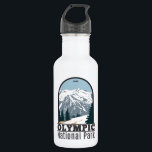 Olympic National Park Washington Vintage  532 Ml Water Bottle<br><div class="desc">Olympic vector artwork design. The park sprawls across several different ecosystems,  from the dramatic peaks of the Olympic Mountains to old-growth forests.</div>