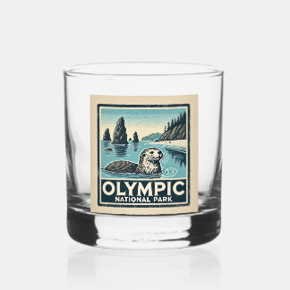 Olympic National Park Whiskey Glass