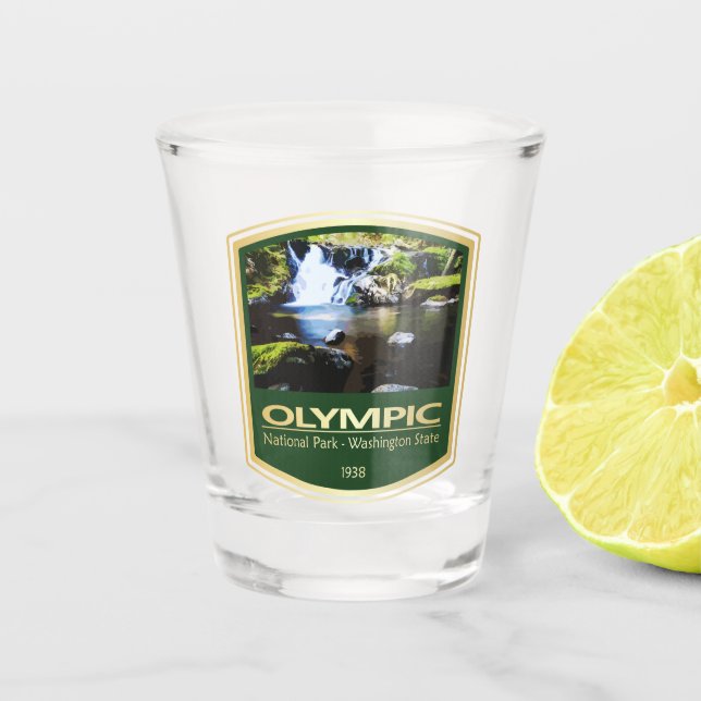 Olympic NP (PF1) Shot Glass (Front)